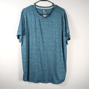 All in Motion XL Performance Athletic T-Shirt Blue Stretch Recycled Polyester